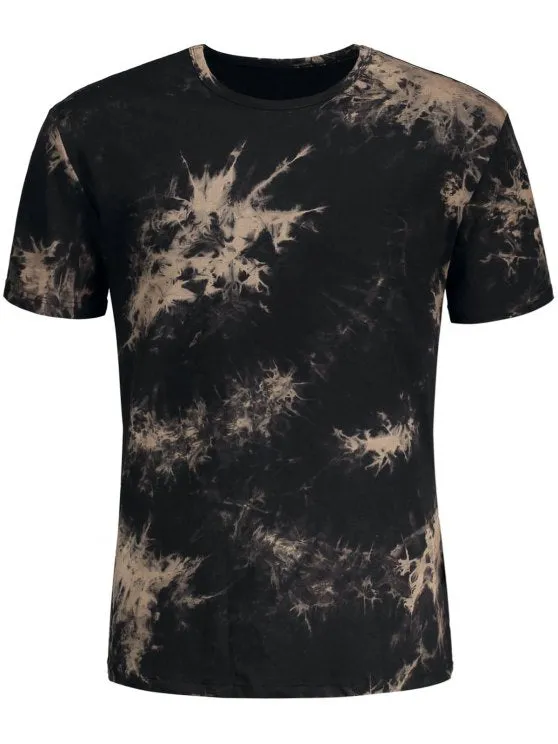 Fashion Short Sleeve Tie-Dyed Tee