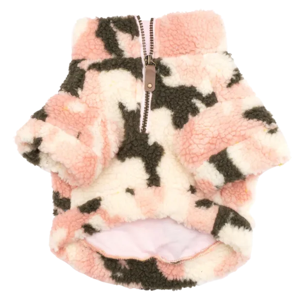 Fleece Pullover | Pink Camo