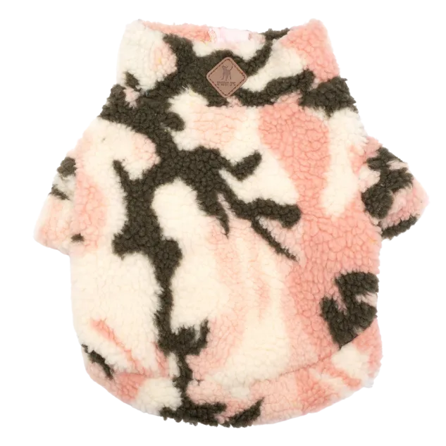 Fleece Pullover | Pink Camo