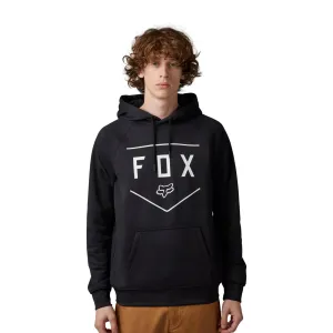 Fox Racing  Mens Shield Pullover Hoodie Sweatshirt Kanga-Style Pockets Soft Black
