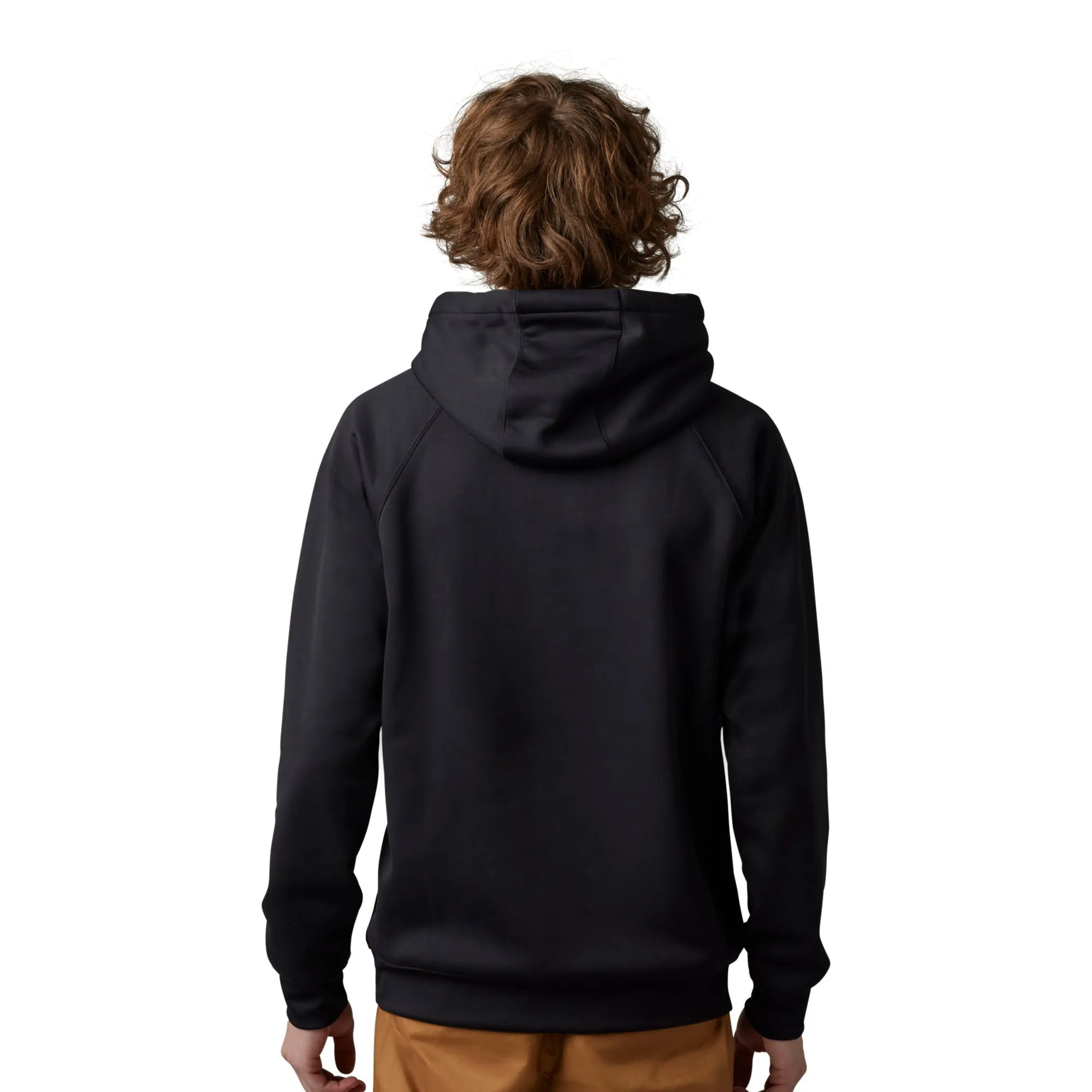 Fox Racing  Mens Shield Pullover Hoodie Sweatshirt Kanga-Style Pockets Soft Black