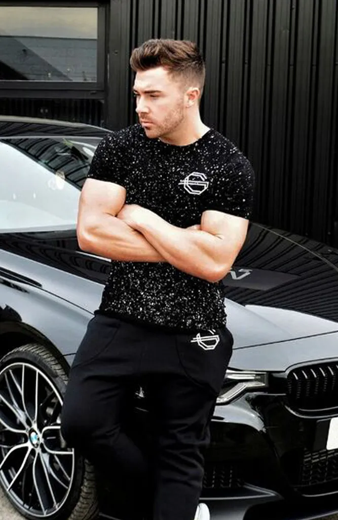 GG Basic Speckle Crew - Black