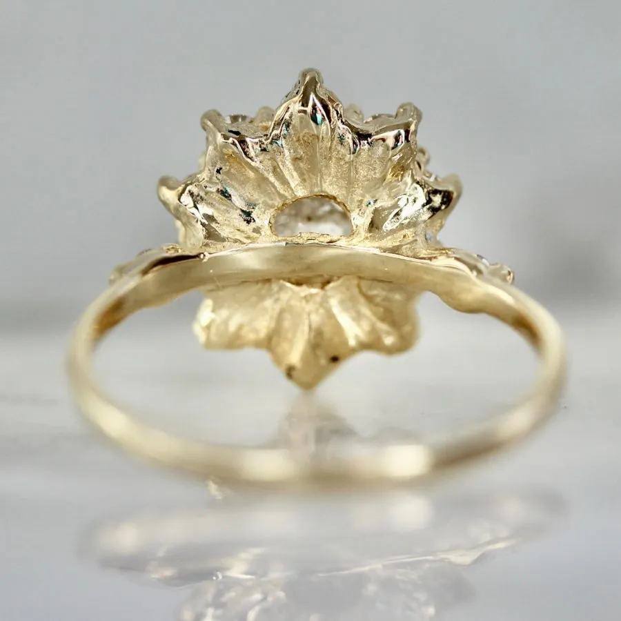 Glitterati Icy Round Rose Cut Diamond Ring