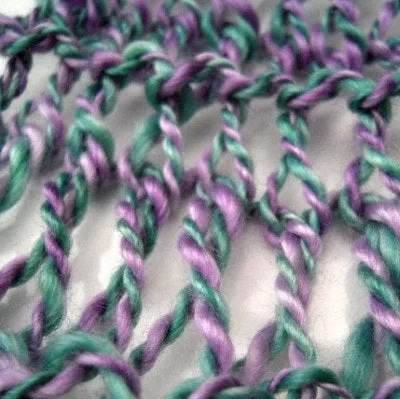 Handspun Twisted Drop Stitch Scarf Pattern, Knitting Pattern for Handspun Yarn
