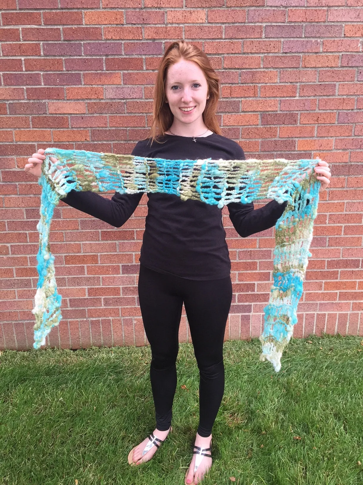 Handspun Twisted Drop Stitch Scarf Pattern, Knitting Pattern for Handspun Yarn