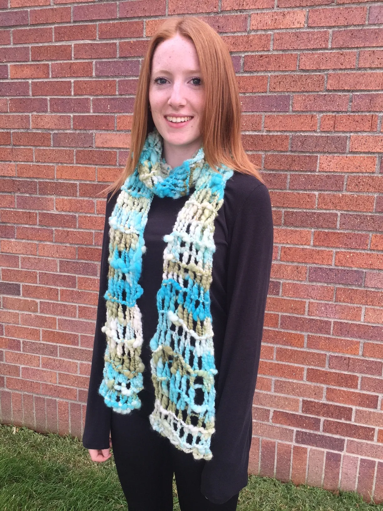 Handspun Twisted Drop Stitch Scarf Pattern, Knitting Pattern for Handspun Yarn