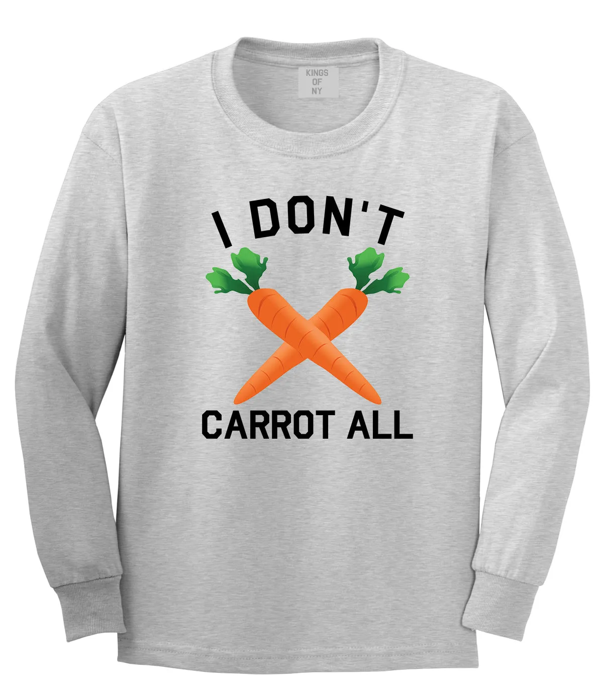 I Dont Carrot All Vegan Mens Long Sleeve T-Shirt