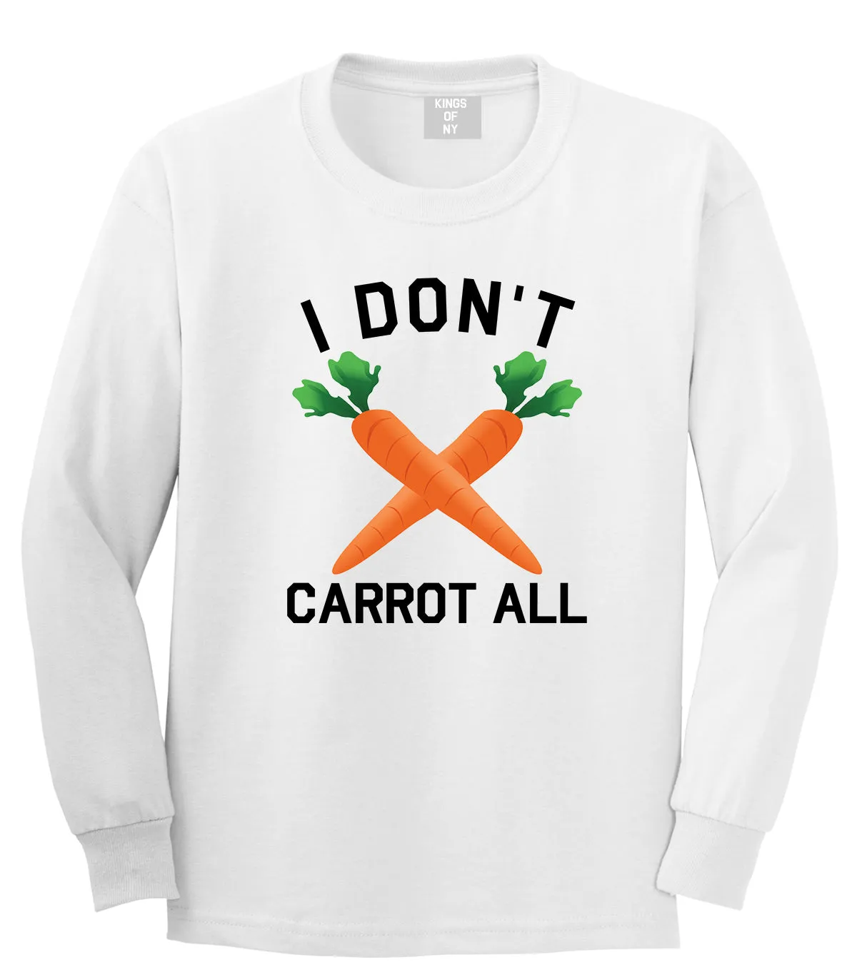 I Dont Carrot All Vegan Mens Long Sleeve T-Shirt