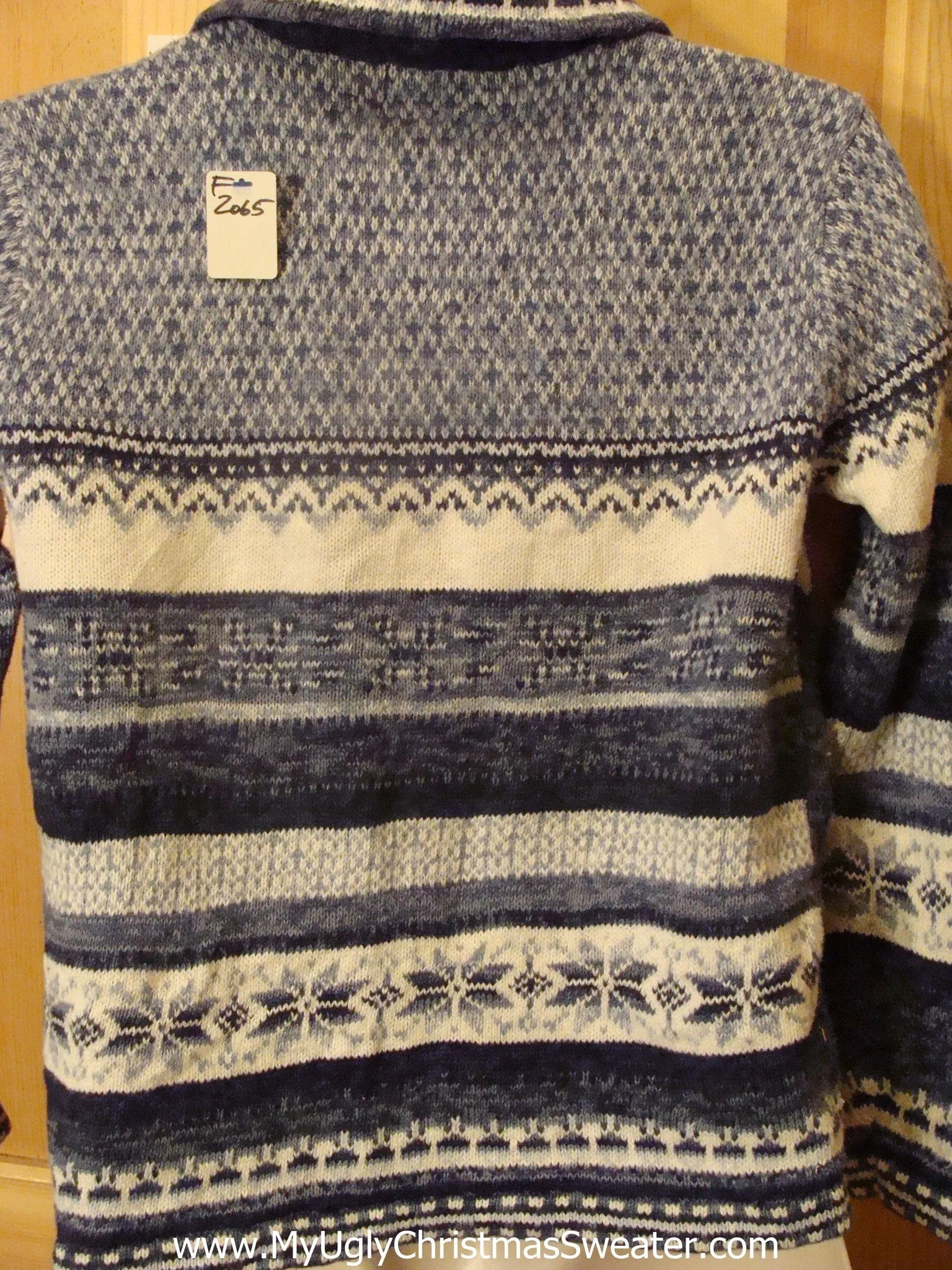 Ice and Snow Ugly Christmas Sweater Two Sided Pattern