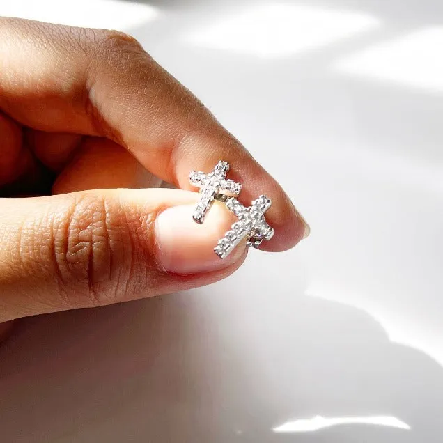 Icy Cross Studs (Steel)