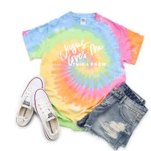 Jesus Loves Me Tie Dye T-shirt