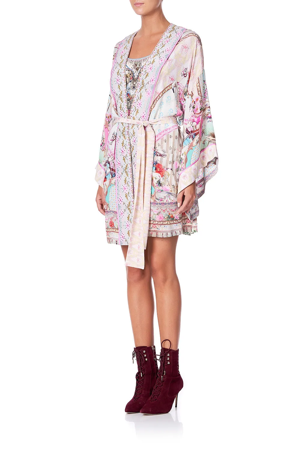 KIMONO WITH TIE BELT CAROUSEL MADEMOISELLE