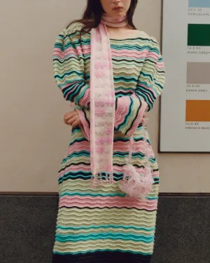 KNIT BEADED SCARF