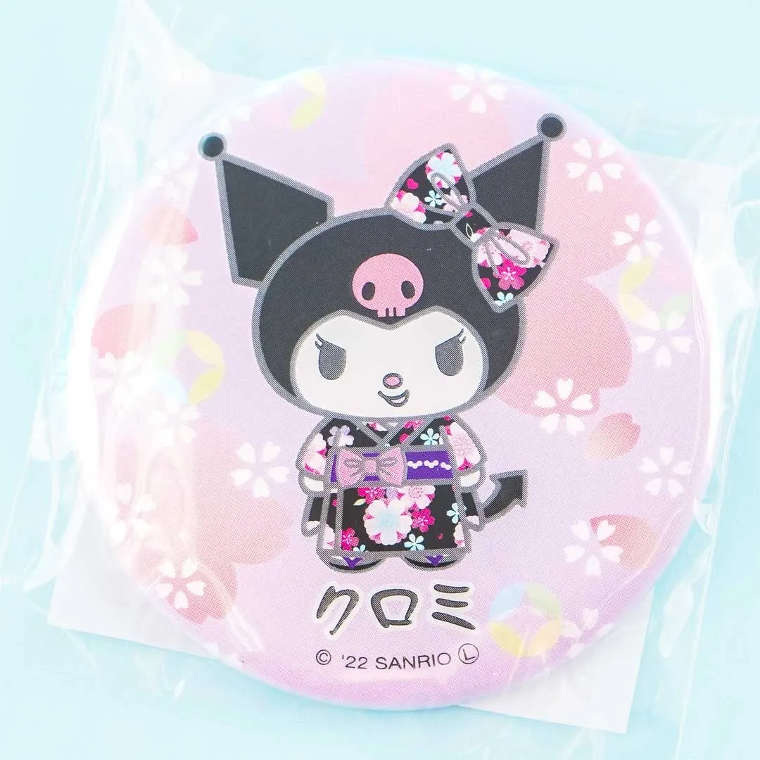 Kuromi Sakura Kimono Badge