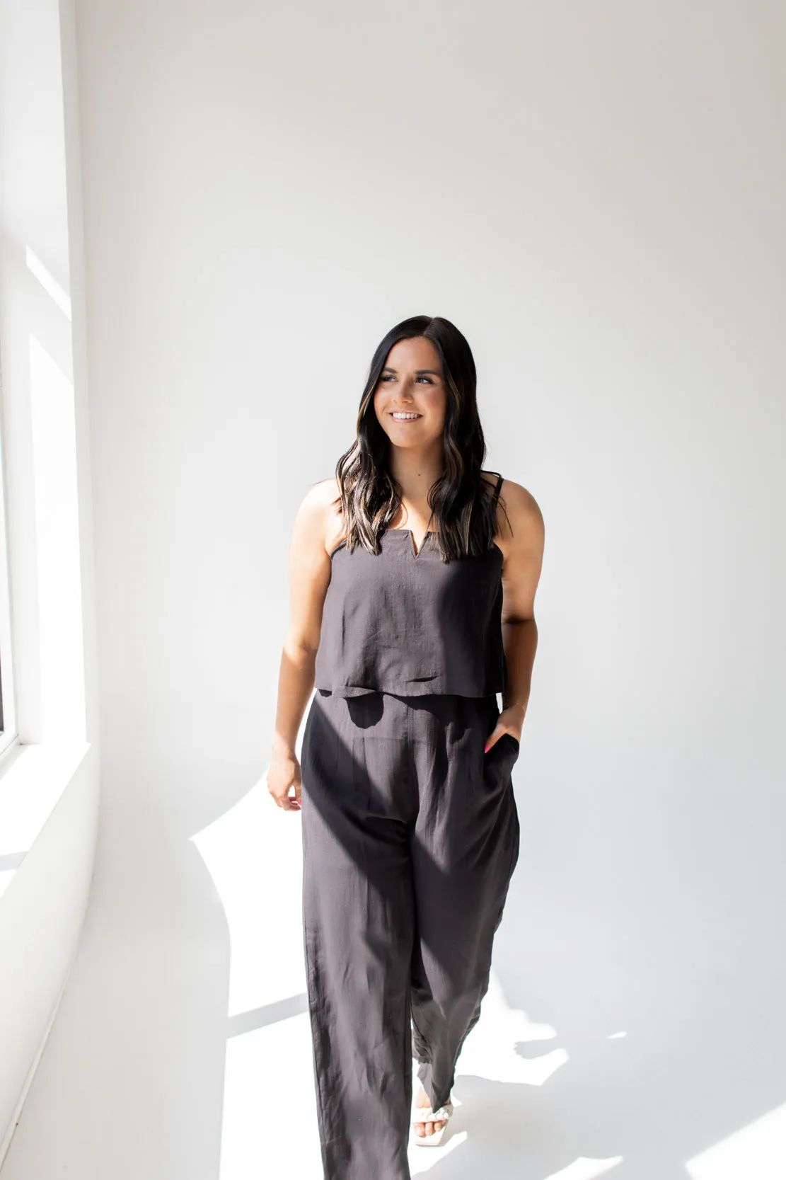 Kyla Tank Jumpsuit | Black