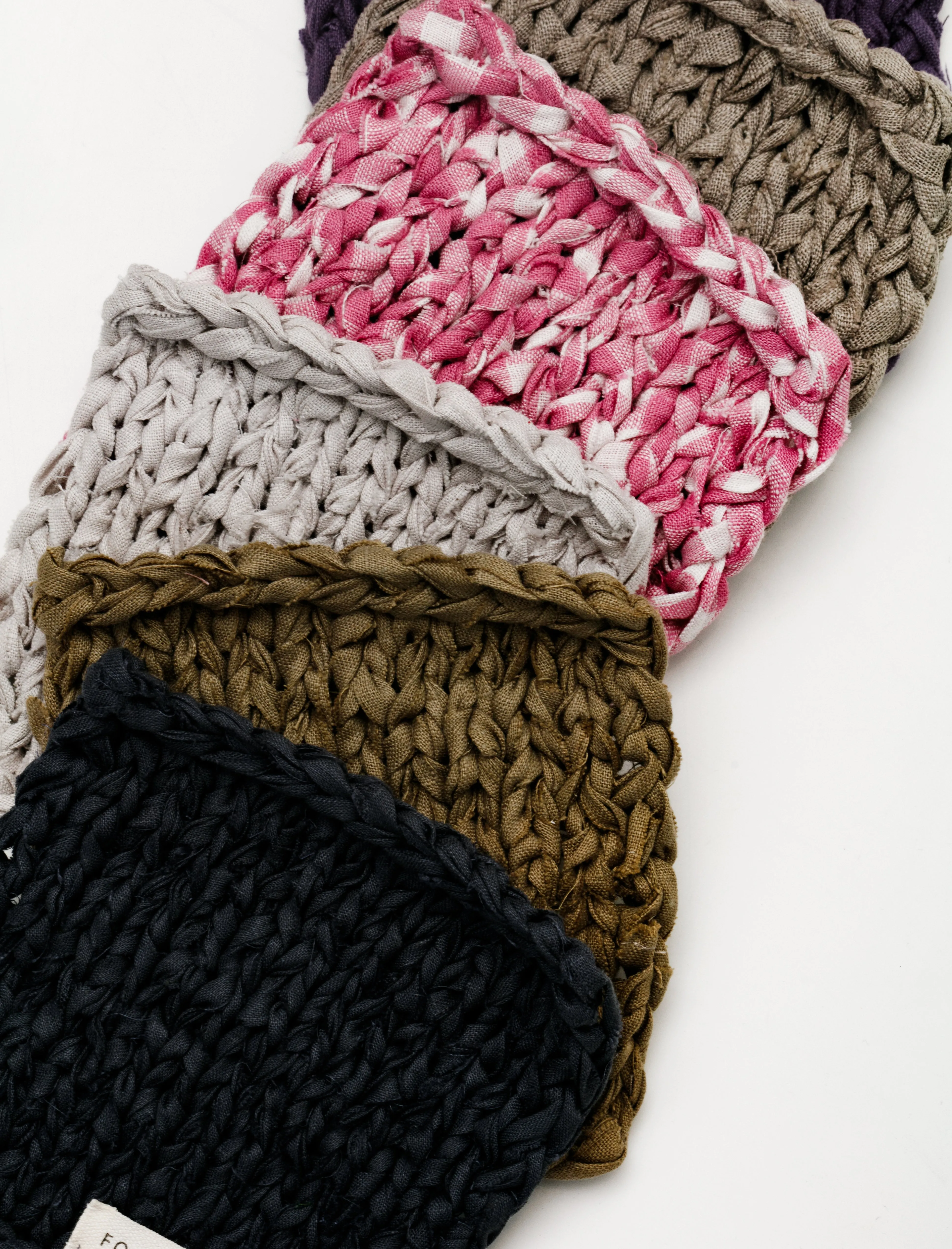 Linen Tape Knitted Mat