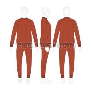 Mens Casual Fleece Sweatsuit