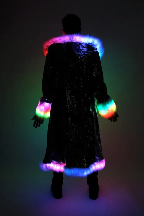Men's LED Sequin King Coat in "Merman"