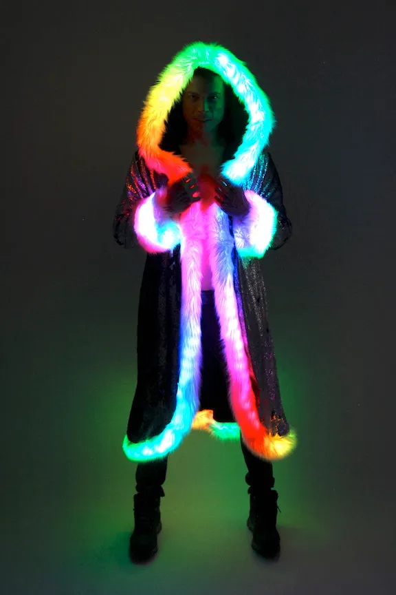 Men's LED Sequin King Coat in "Merman"