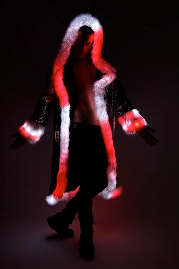 Men's LED Sequin King Coat in "Merman"