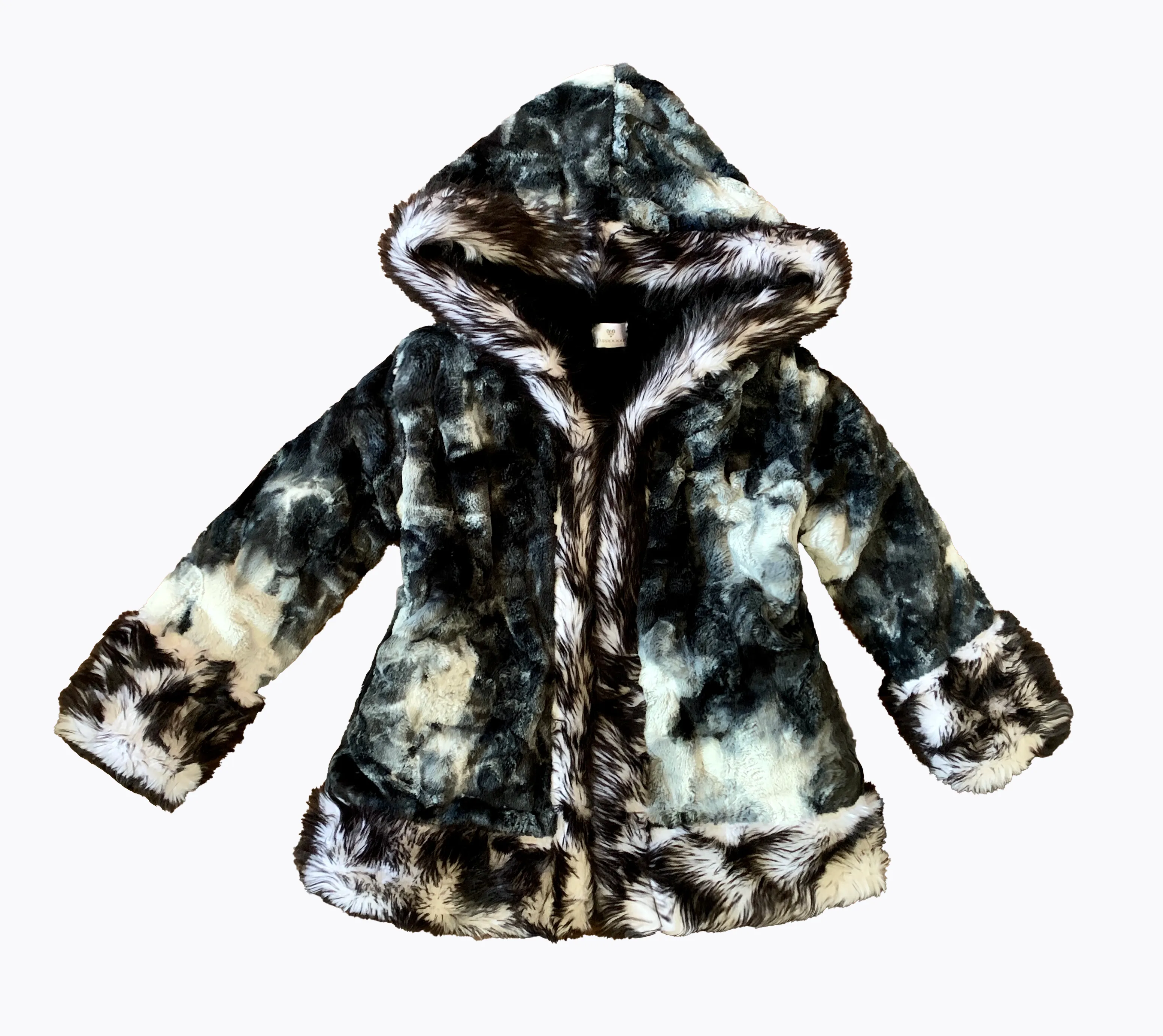 Men's LED Wizard Coat in "Black & White Tie Dye" STOCK