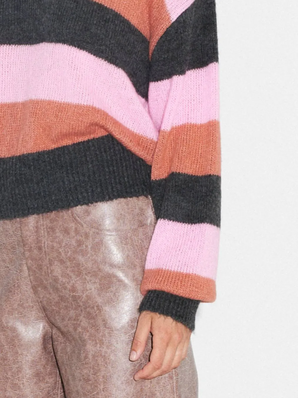 Nancy Stripe Knit Blouse