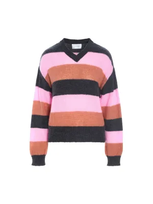 Nancy Stripe Knit Blouse