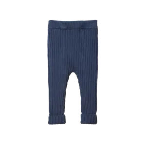 NATURE BABY LOUI PANTS COTTON KNIT VINTAGE INDIGO