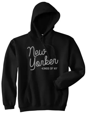 New Yorker Script Mens Pullover Hoodie