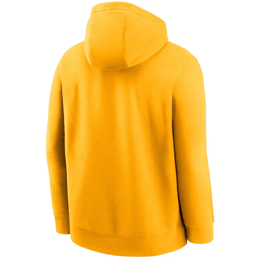 Nike Oakland Athletics  Cooperstown Mashup Logo Club Pullover Hoodie - Gold