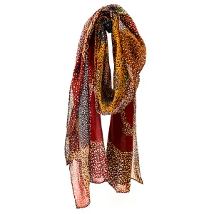 Organic Cotton Summer Scarf - Lynette Nangala Brown