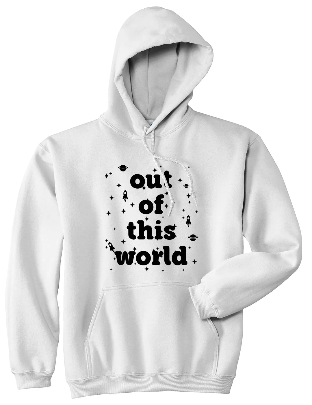 Out Of This World Space Galaxy Mens Pullover Hoodie