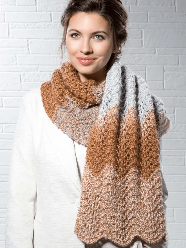 Premier® Mocha Ripple Scarf