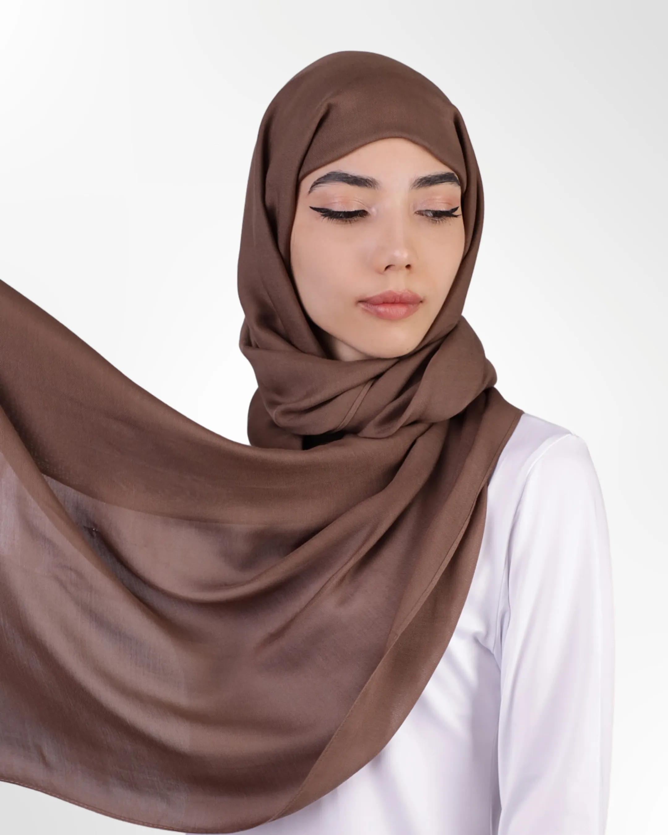 Premium Modal Hijab – Medium Taupe