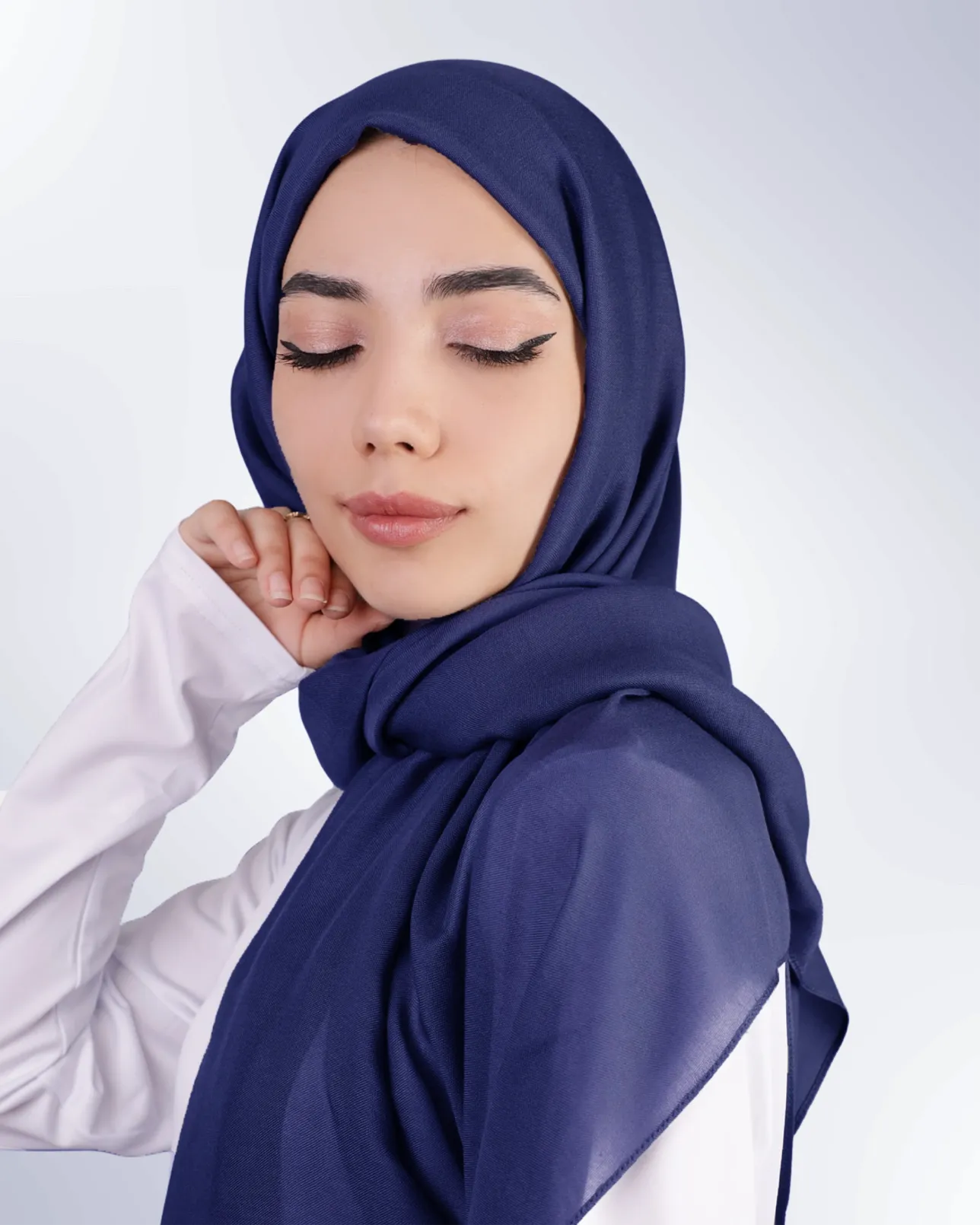 Premium Modal Hijab – Navy