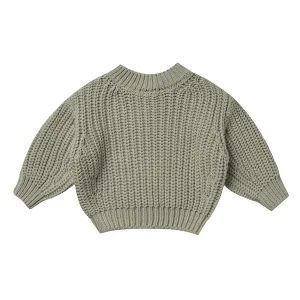Quincy Mae Chunky Knit Sweater - Basil