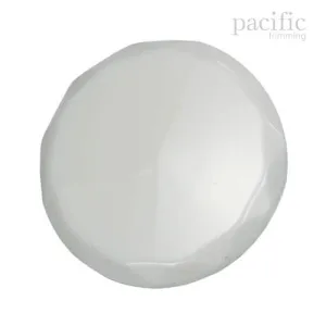 Round Flat Shape Black Polyester Tunnel Shank Jacket Coat Button