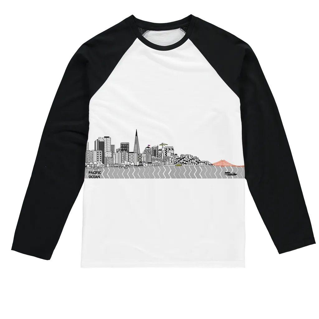 San Francisco Towel Sublimation Baseball Long Sleeve T-Shirt