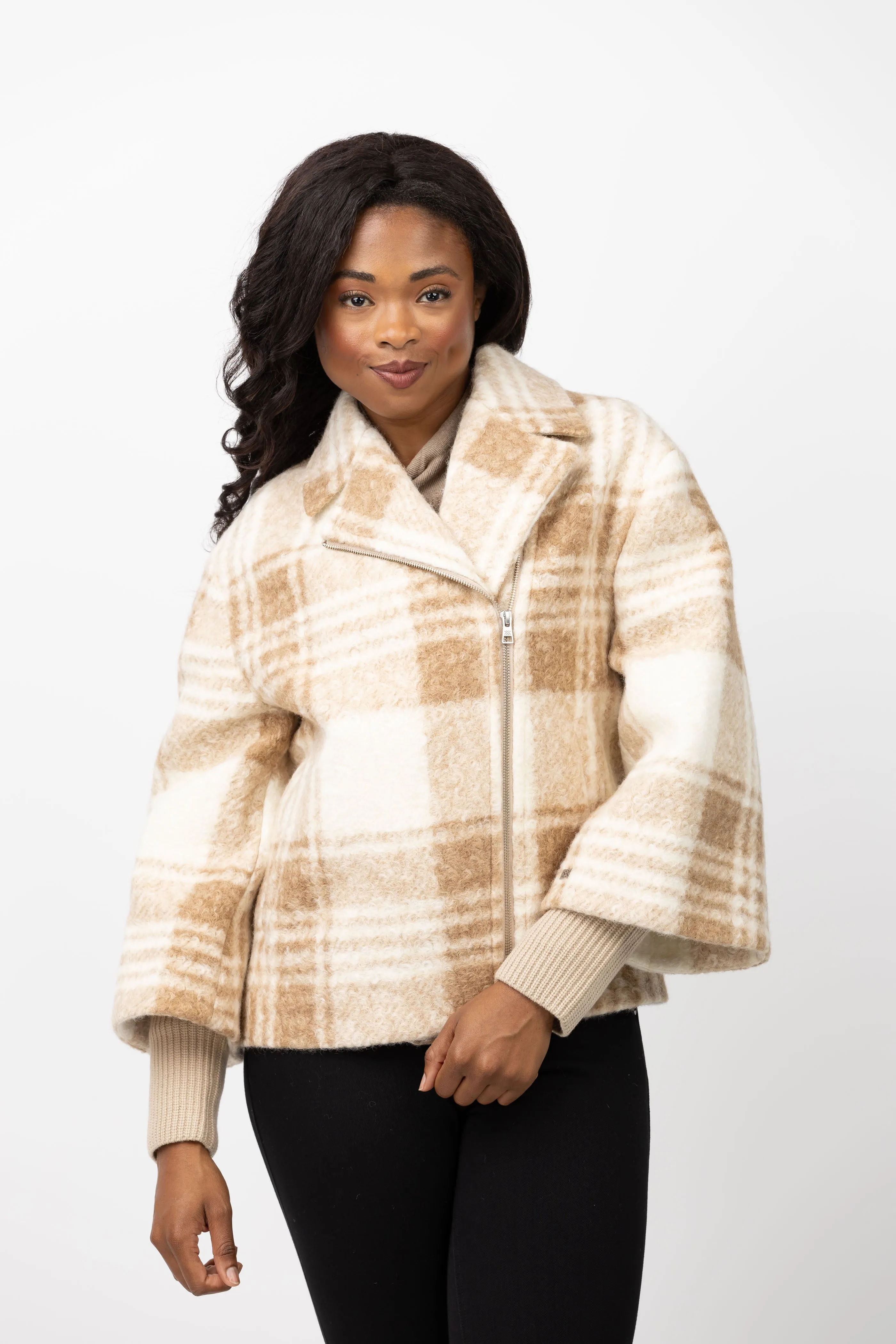 Soia & Kyo Pauline Plaid Jacket in Hush