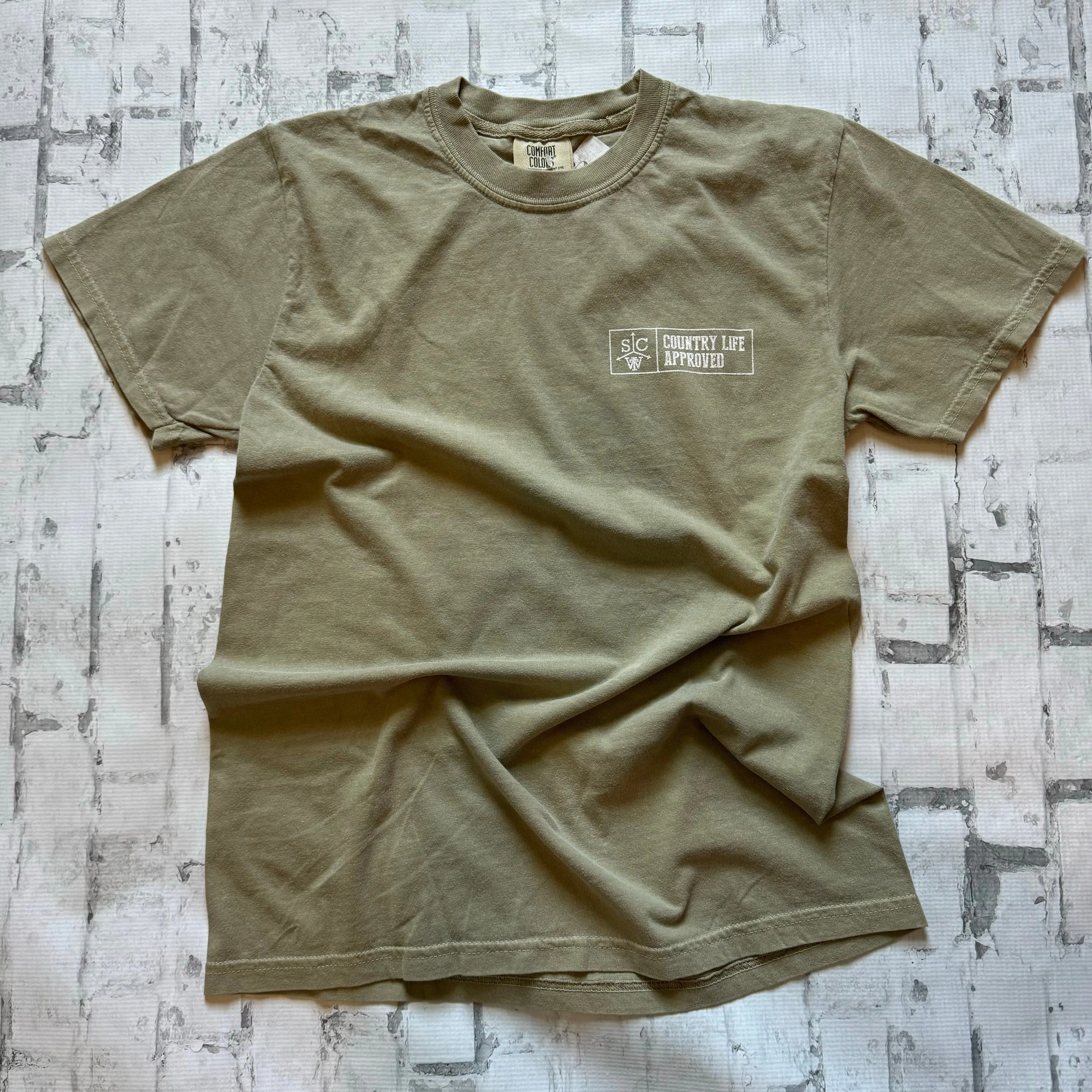 Southern Charm “Tight Lines" Short Sleeve T-shirt - Sage
