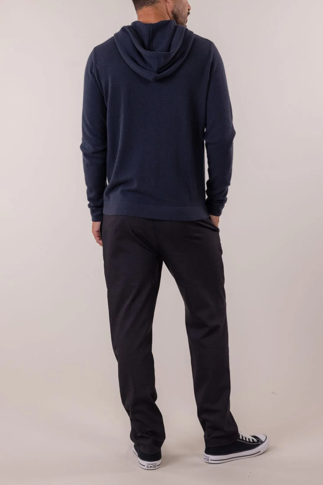 SUSTAINABLE CASHMERE HOODIE PULLOVER