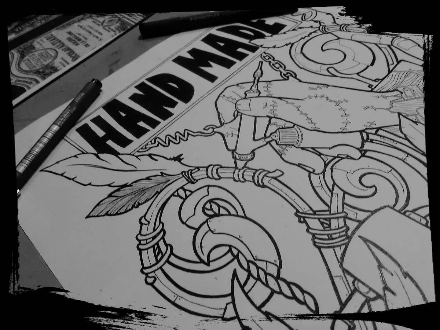 TONY THE ENGRAVER HAND MADE LONG SLEEVE T-SHIRT