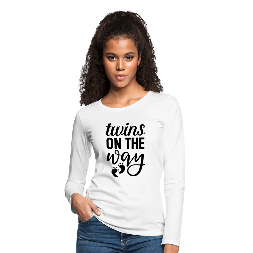 Twins On The Way Women's Premium Long Sleeve T-Shirt