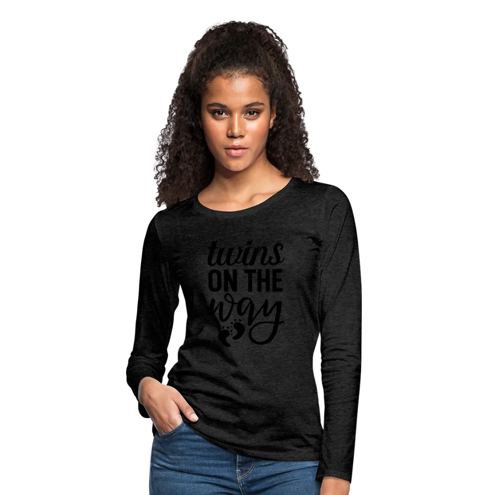 Twins On The Way Women's Premium Long Sleeve T-Shirt