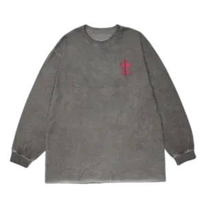 'Unbound' Graphic Print Long Sleeve Cotton Tee
