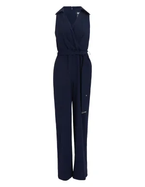 Washer Poly Collared Jumpsuit