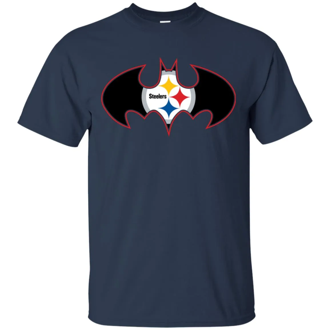We Are The Pittsburgh Steelers Batman Nfl Mashup Men Cotton T-Shirt