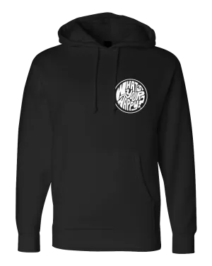 What's Your Happy? Pocket/Back print pullover hoodie