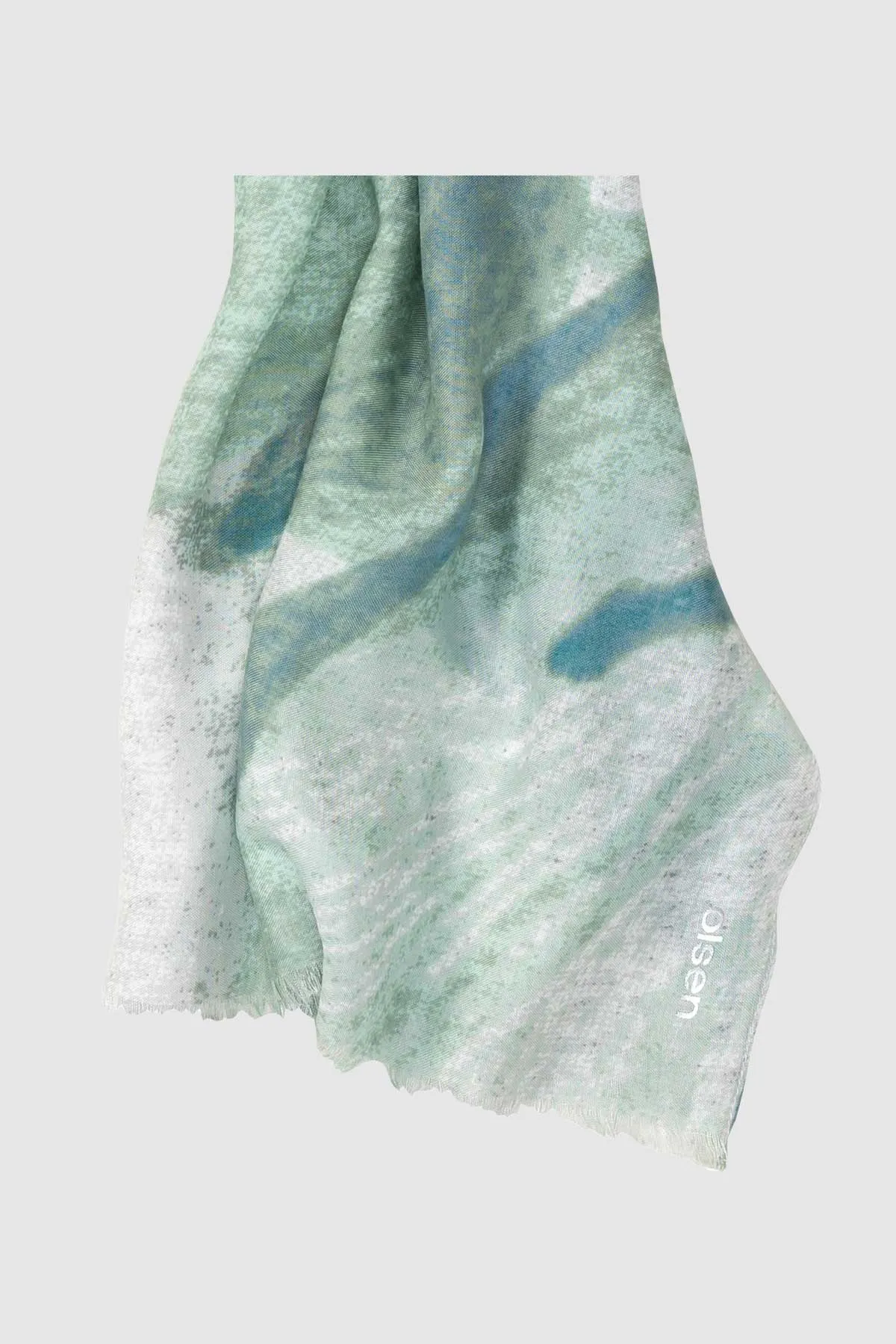 Woven Scarf in Icy Mint