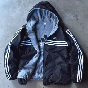 Y2K adidas リバーシブル ナイロンジャケット 240121